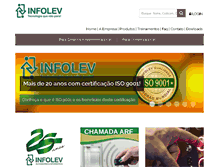 Tablet Screenshot of infolev.com.br
